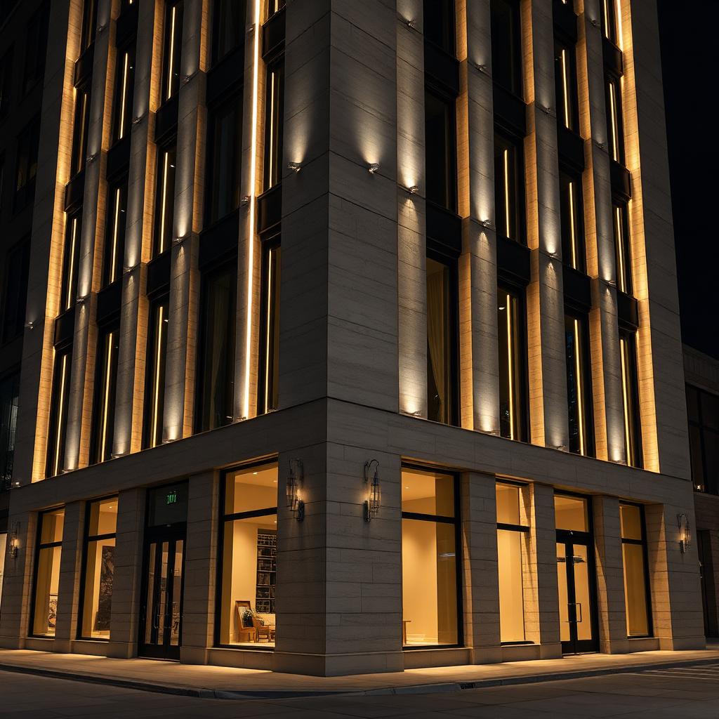 Commercial Properties — flush architectural LED strip lighting