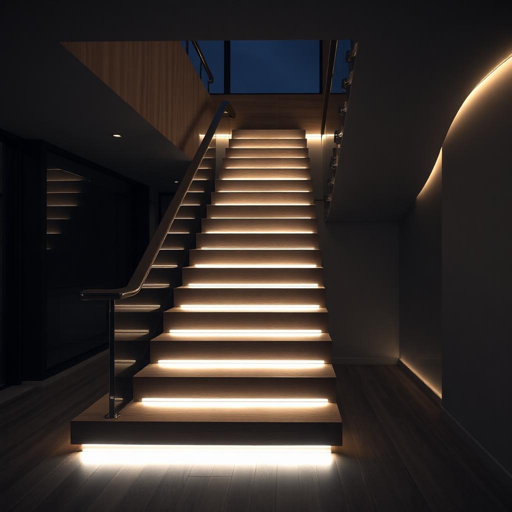 Staircases — architectural LED strip lighting, image 2