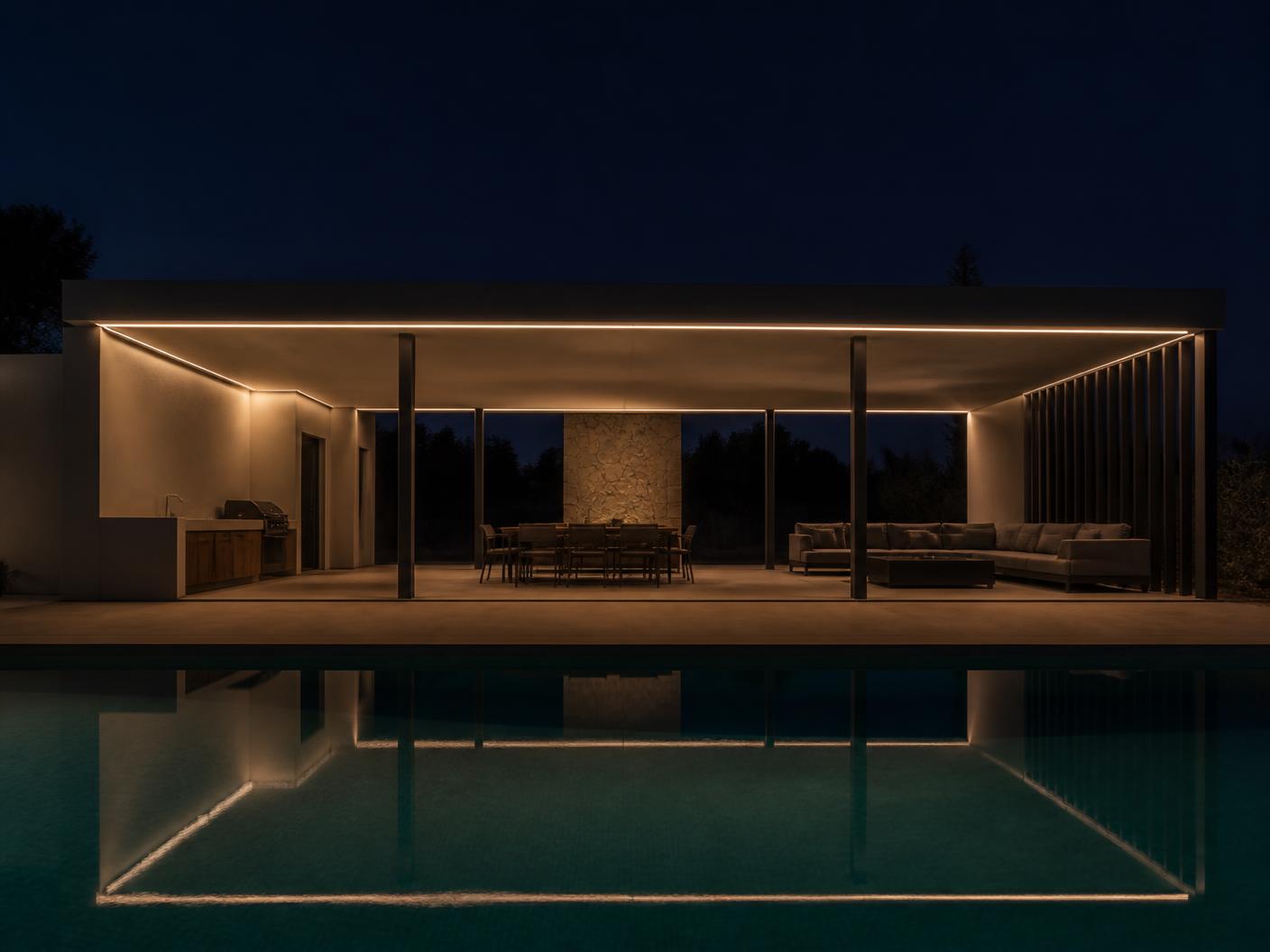 Pools & Pavilions — architectural LED strip lighting, image 3