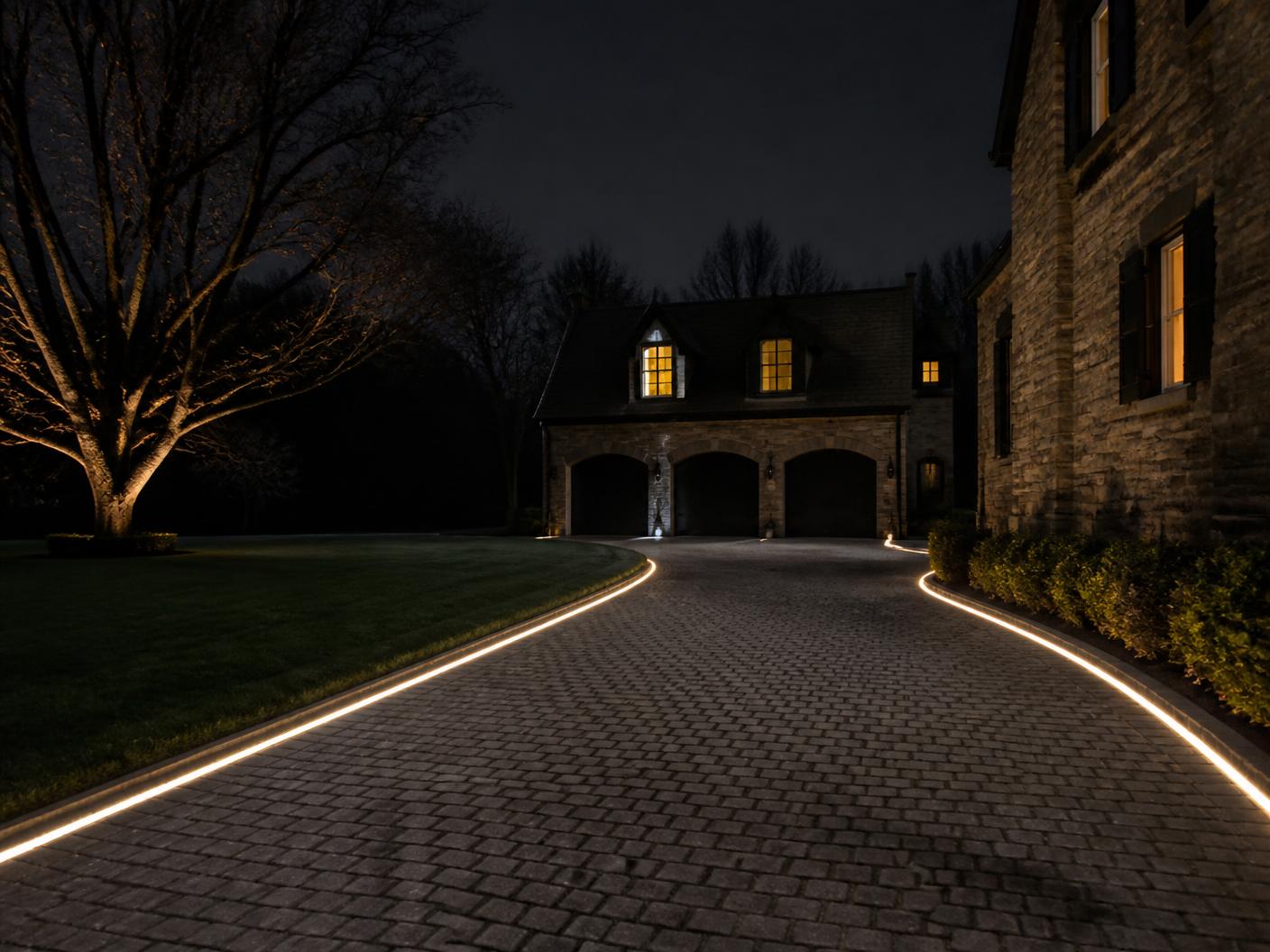Driveways & Hardscapes — architectural LED strip lighting, image 2